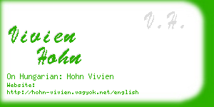 vivien hohn business card